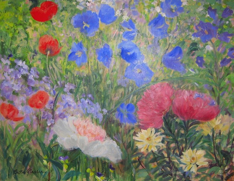 Colorful Garden Flowers — Red
