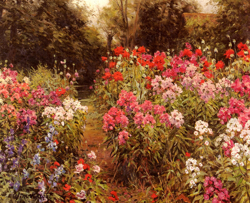 Colorful Garden Path — Red