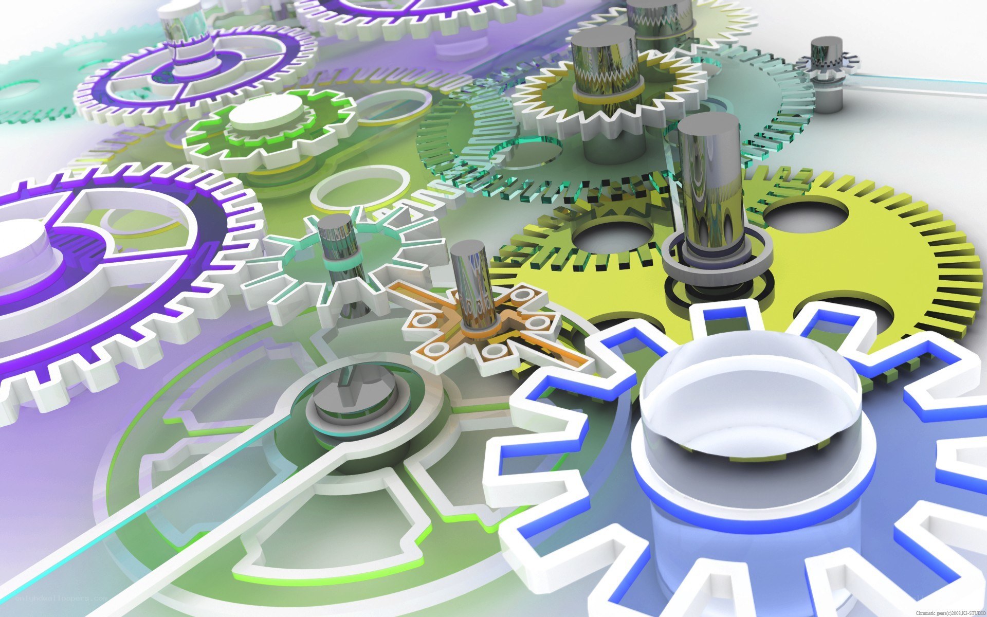 colorful gear mechanism