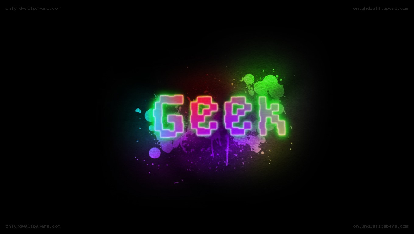 colorful geek text art