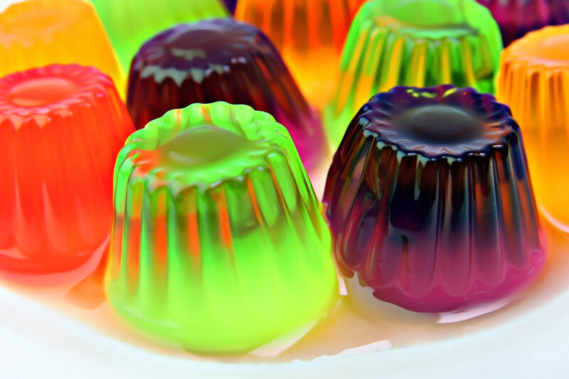 Colorful Gelatin Desserts — Green, Vibrant