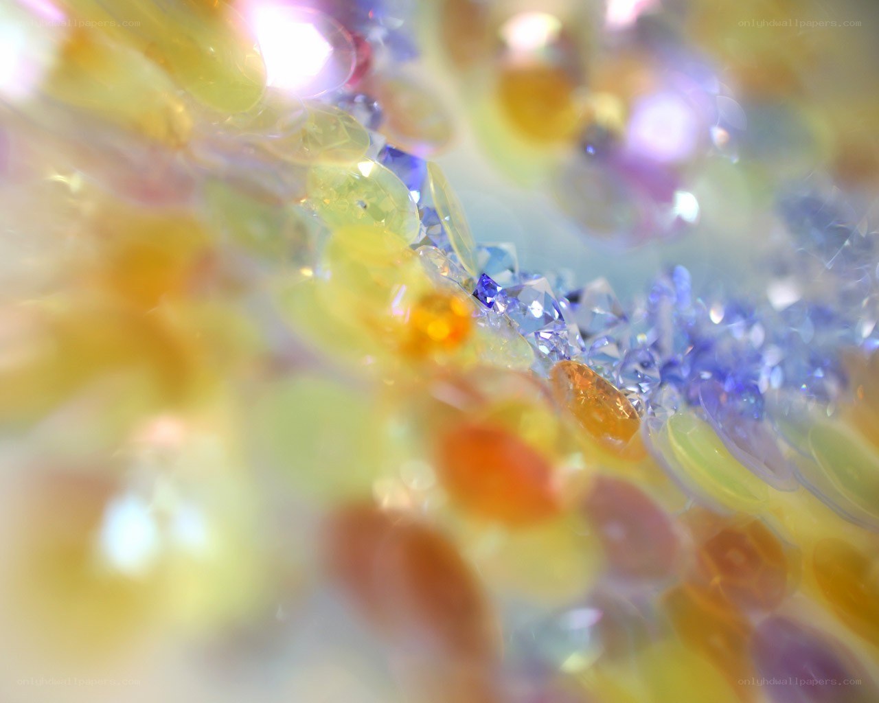 Colorful gemstone cluster