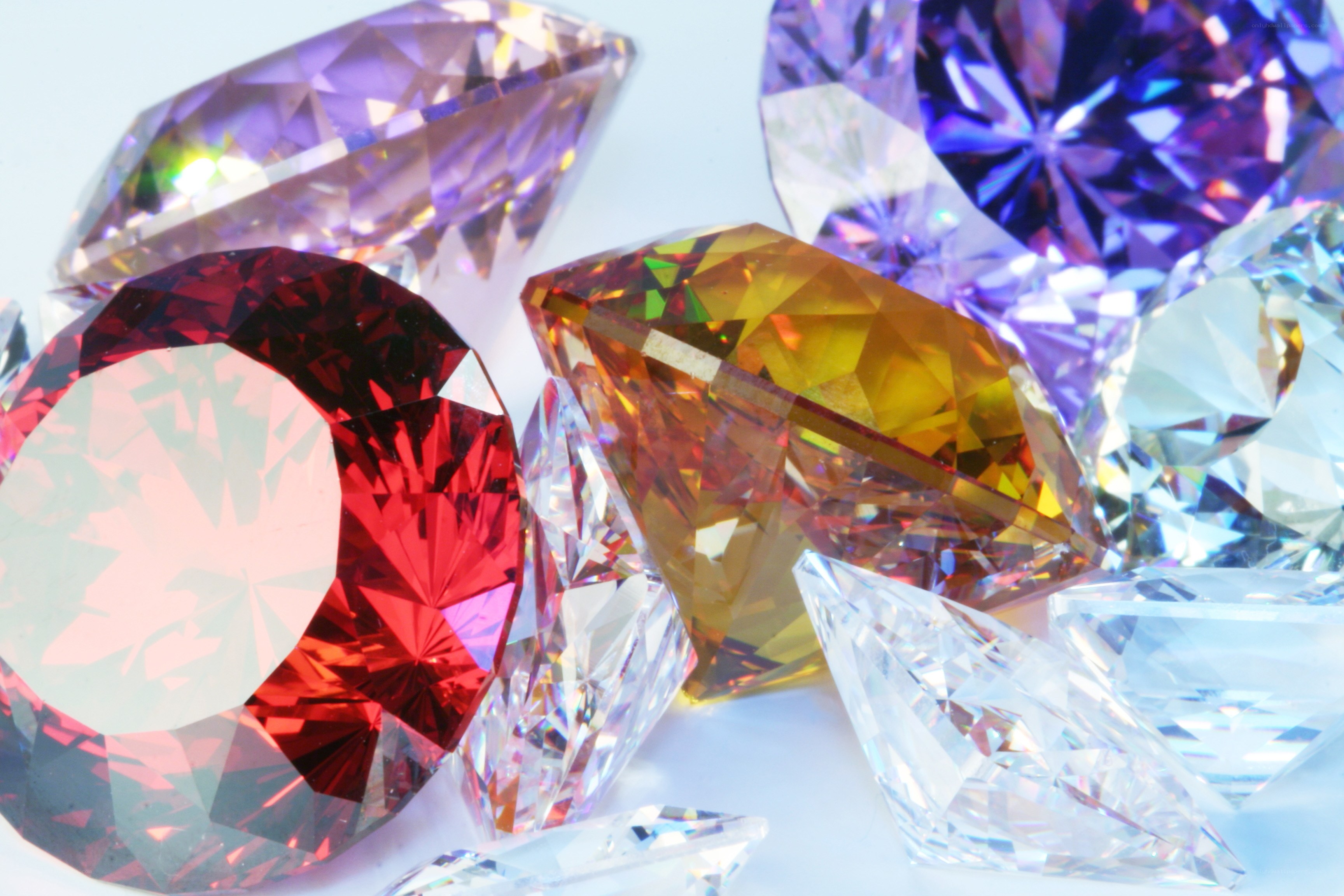 Colorful gemstones collection