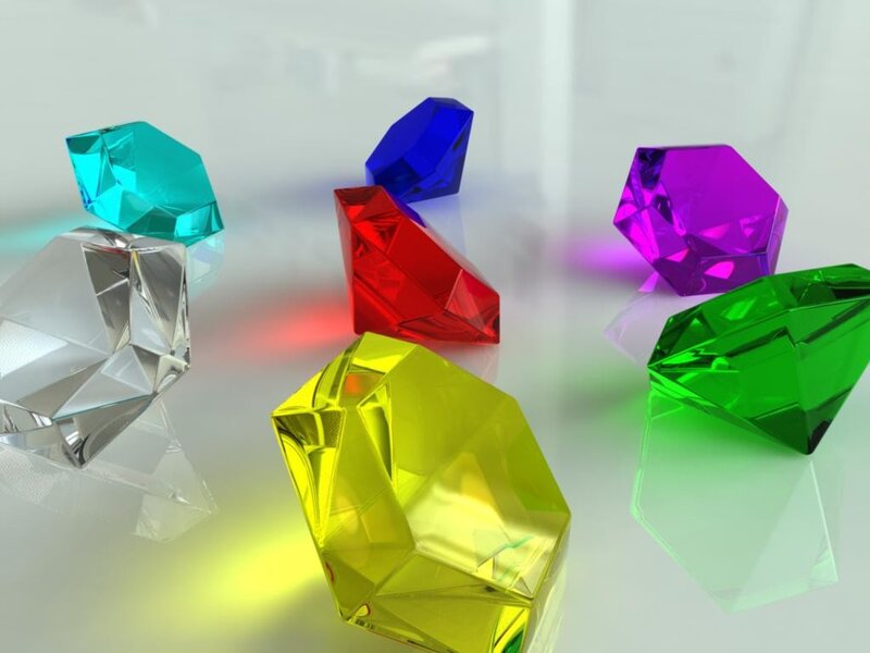 Colorful Gemstones — Yellow, Neutral