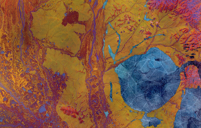 Colorful geological map