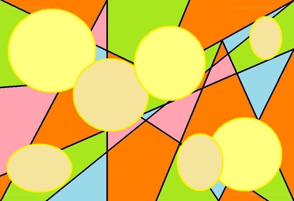 Colorful geometric abstract art