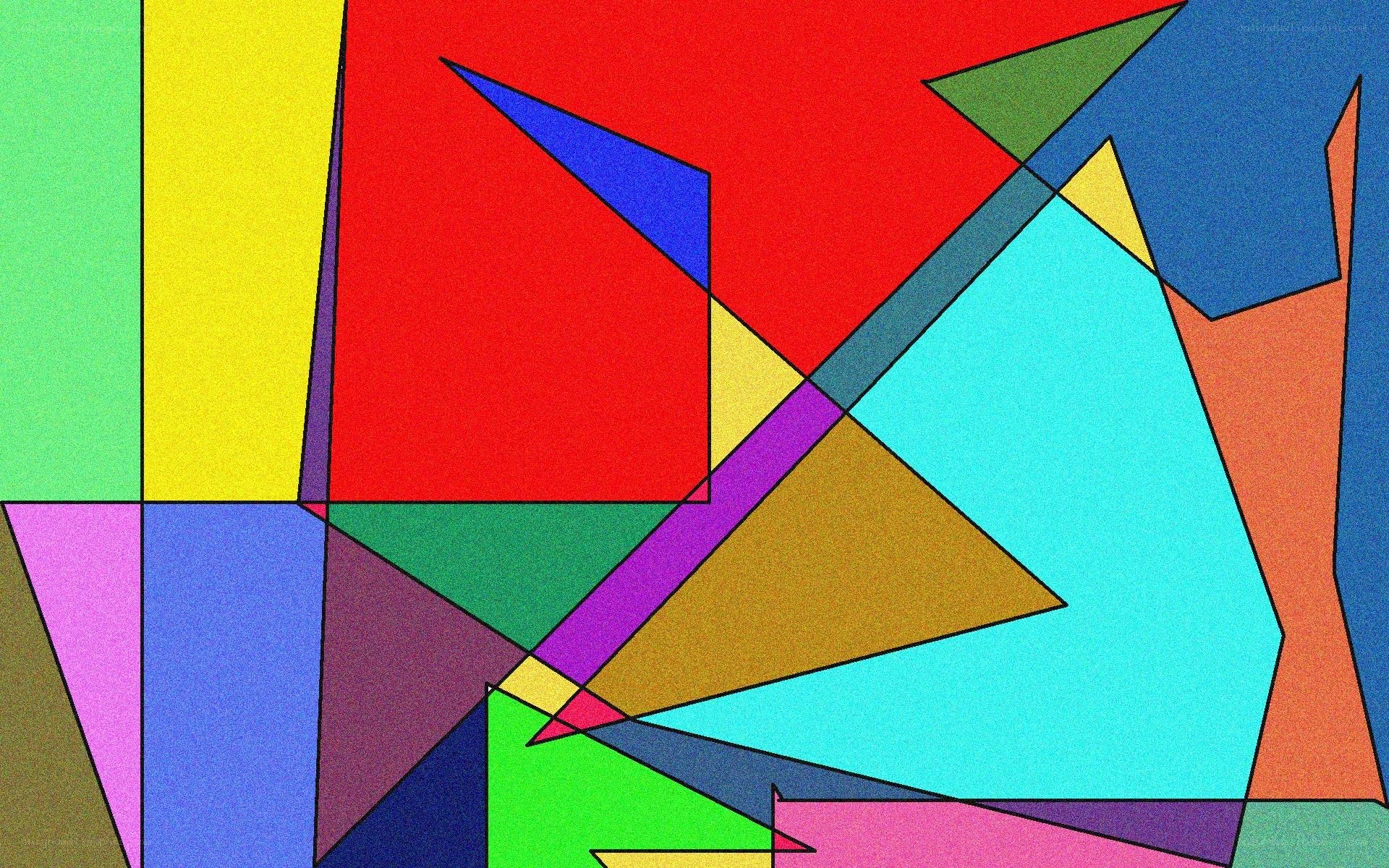 Colorful geometric abstract art