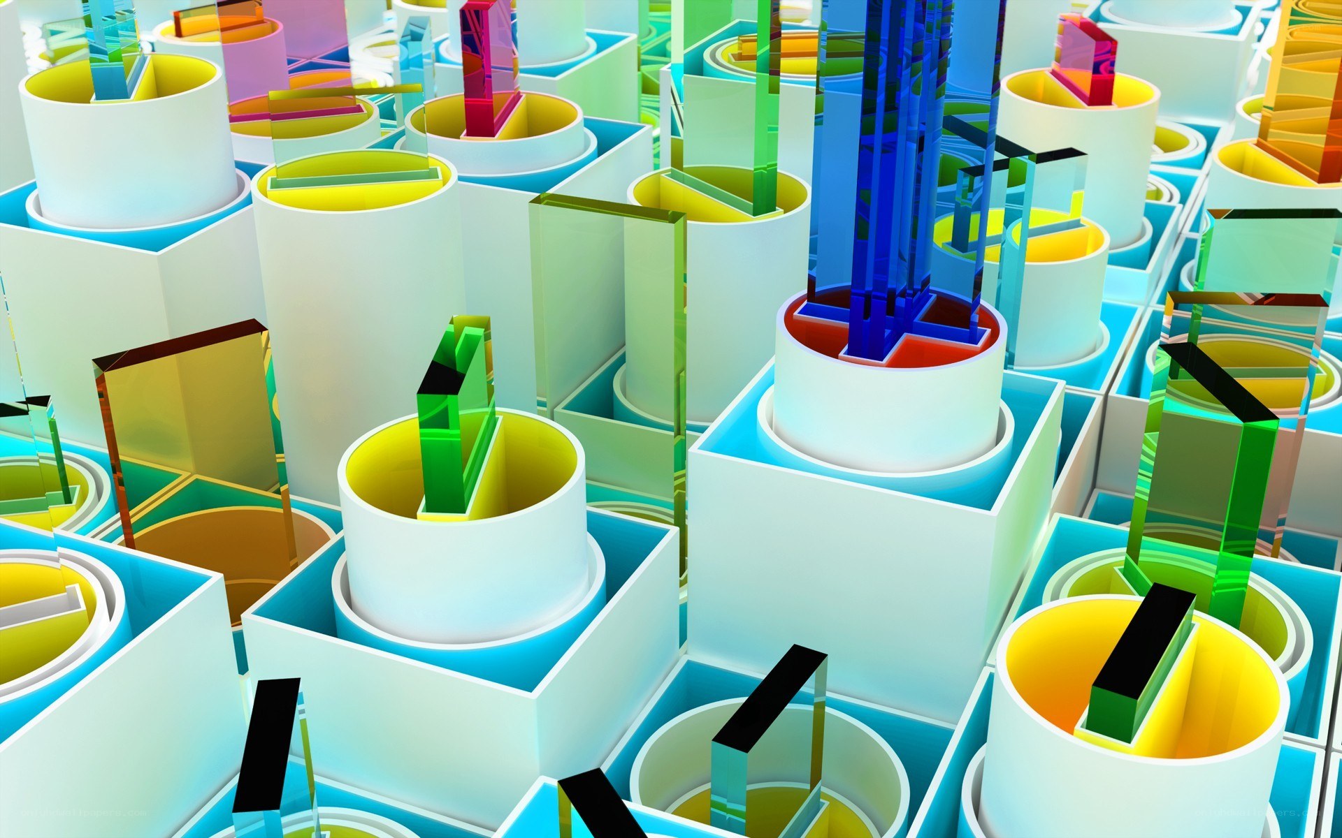 Colorful geometric abstract design