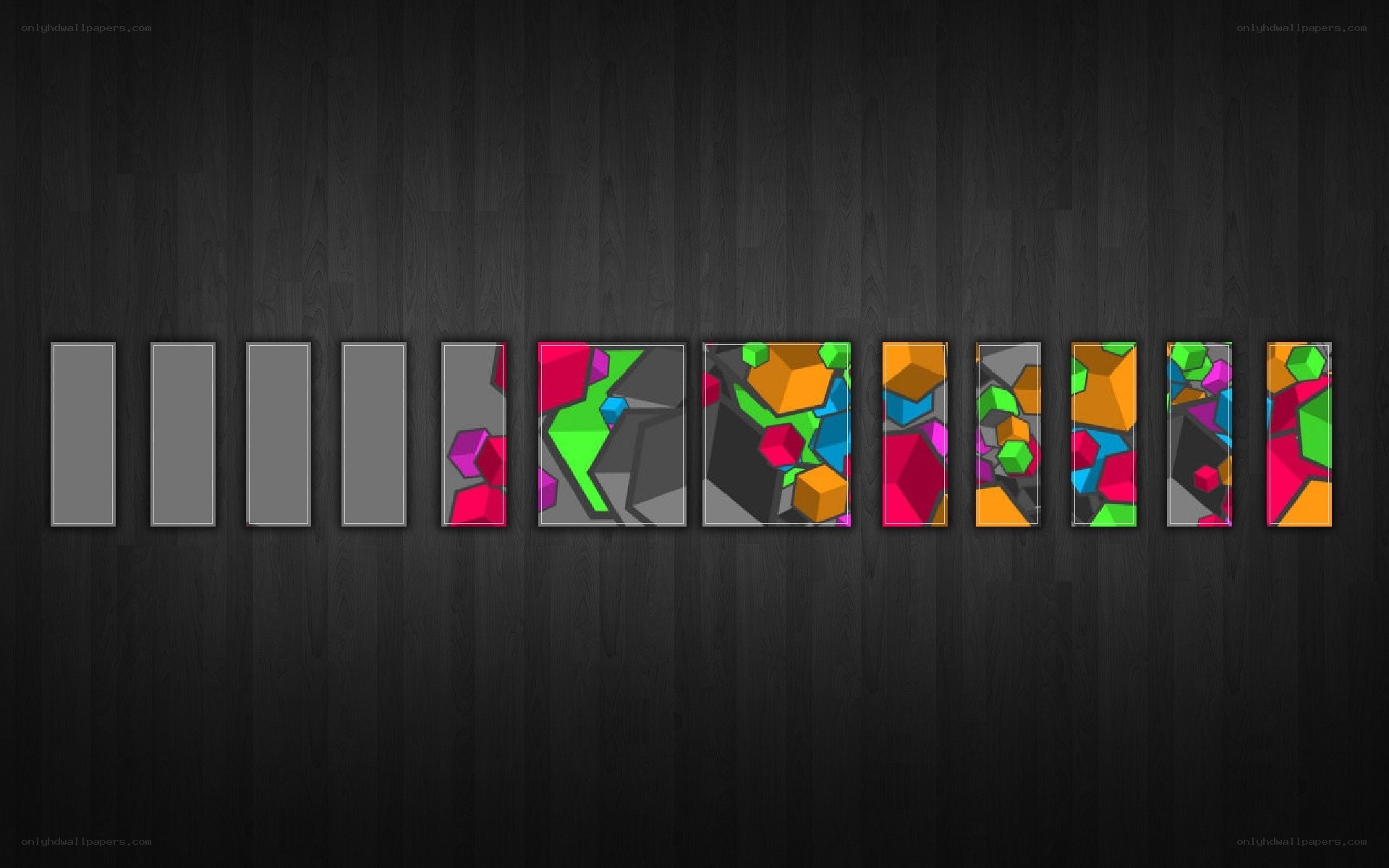 Colorful geometric art series