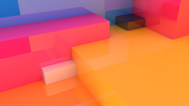 Colorful Geometric Blocks — Pink