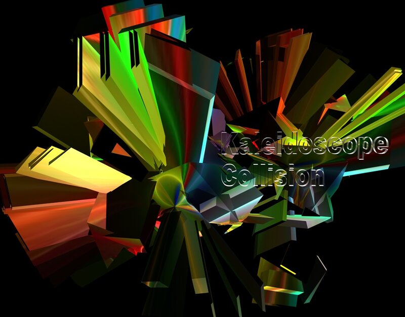 Colorful Geometric Explosion — Green