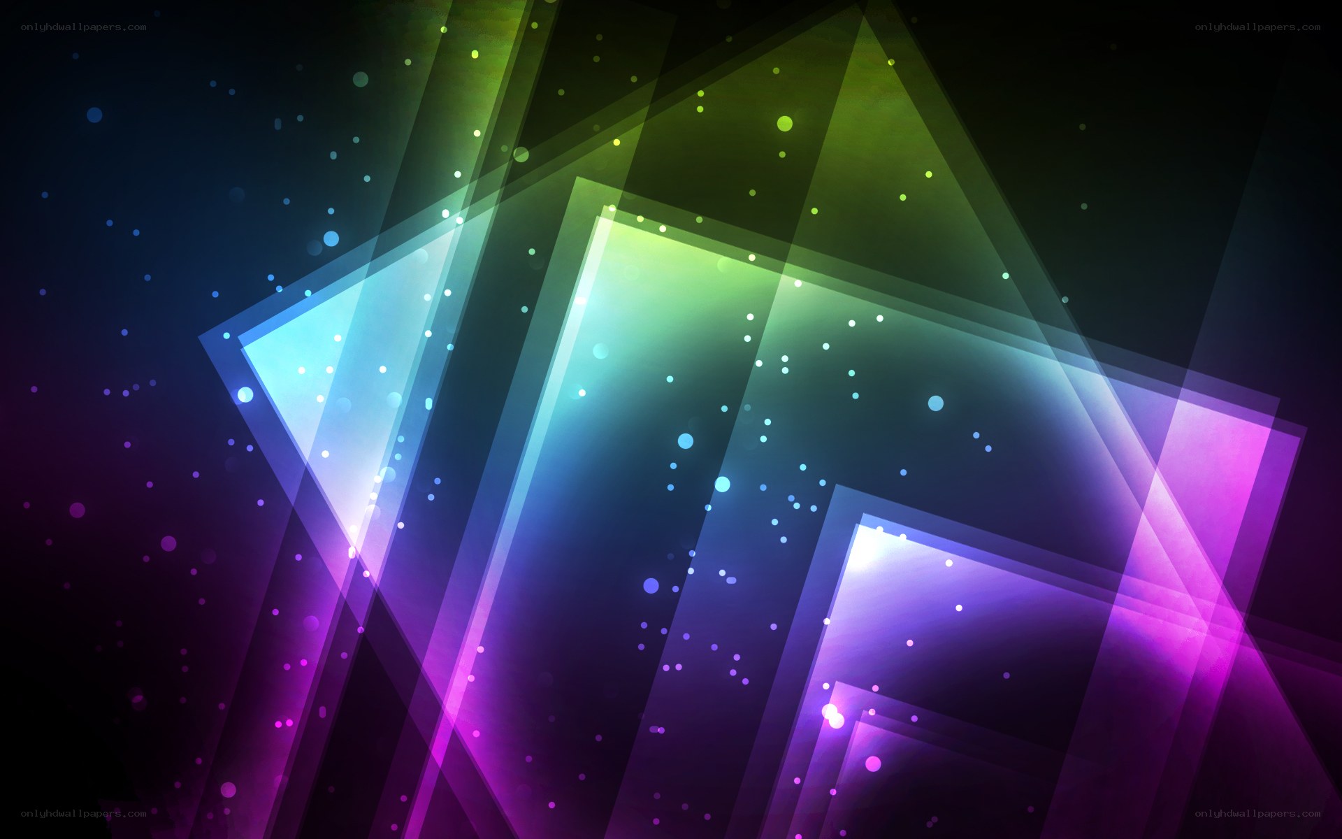 colorful geometric light design