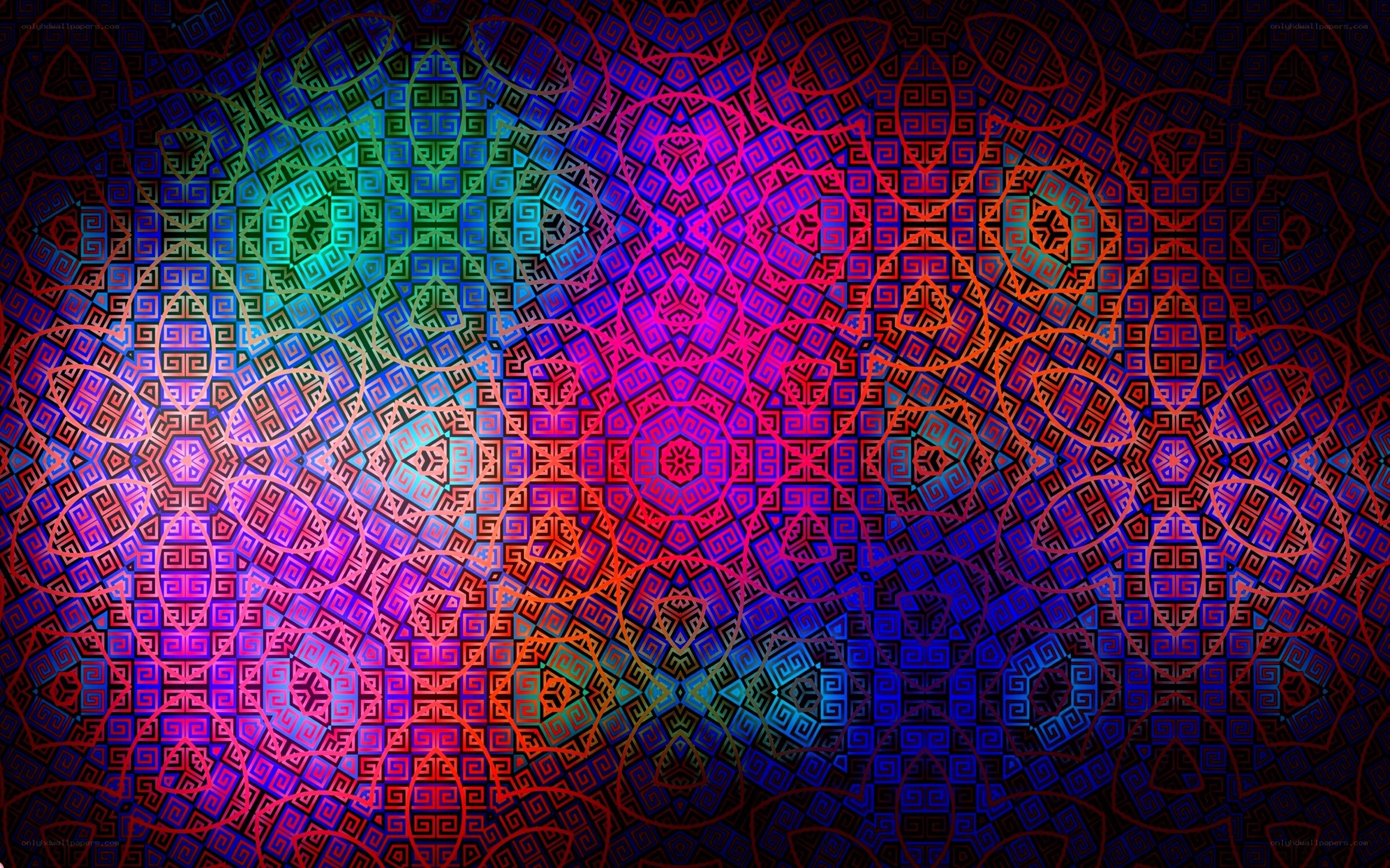 colorful geometric mandala pattern