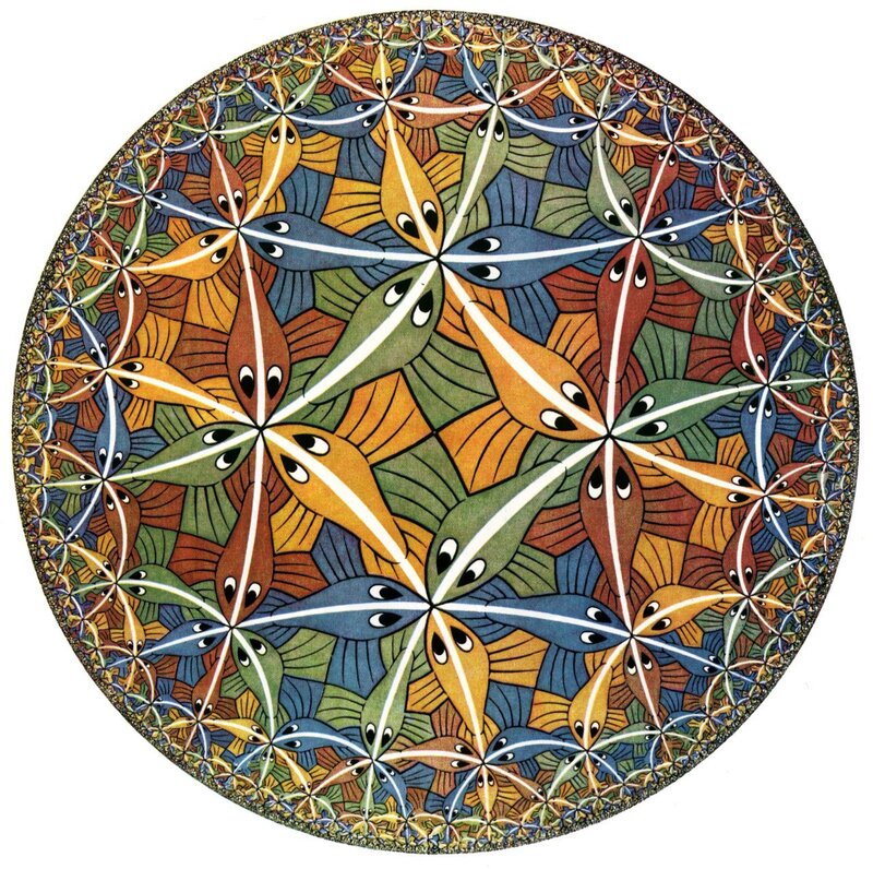 Colorful geometric mandala