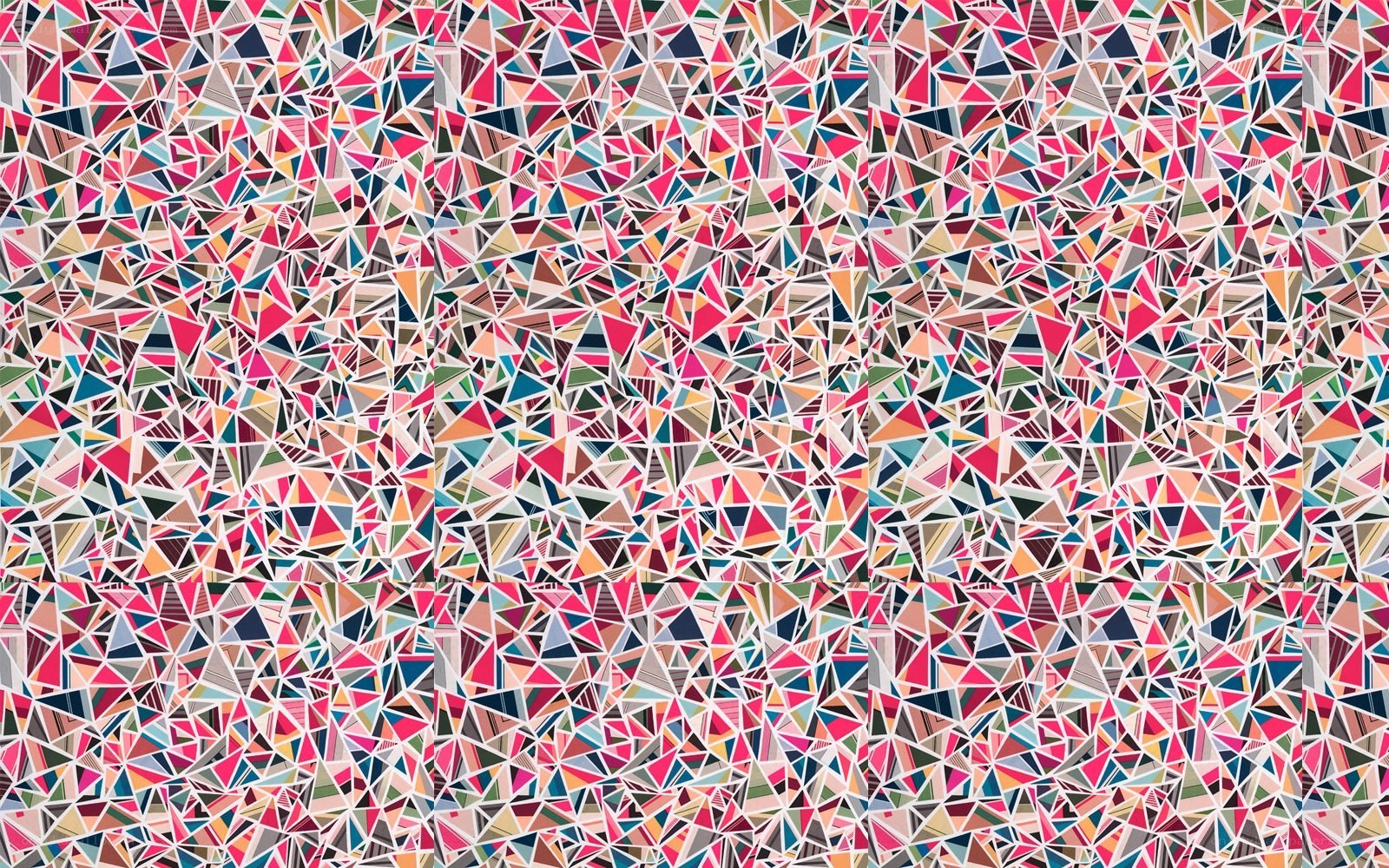 Colorful geometric mosaic pattern