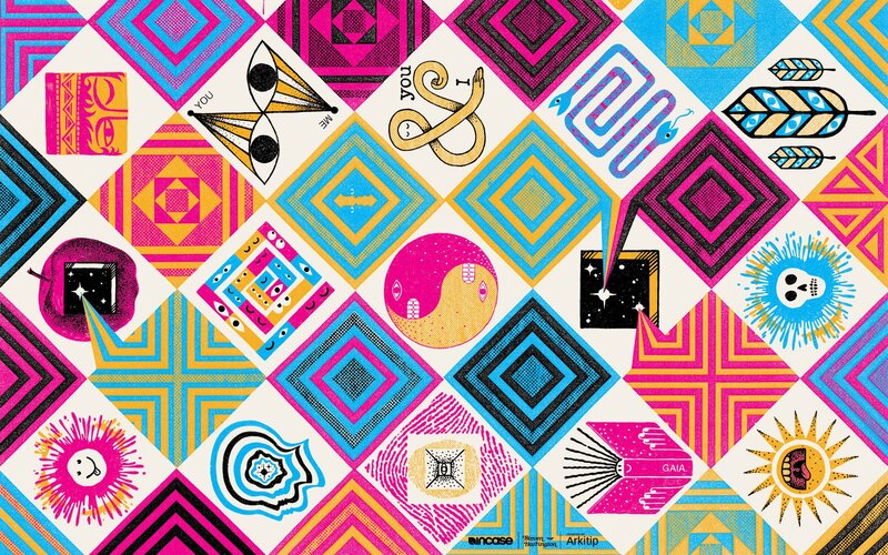 colorful geometric pattern art