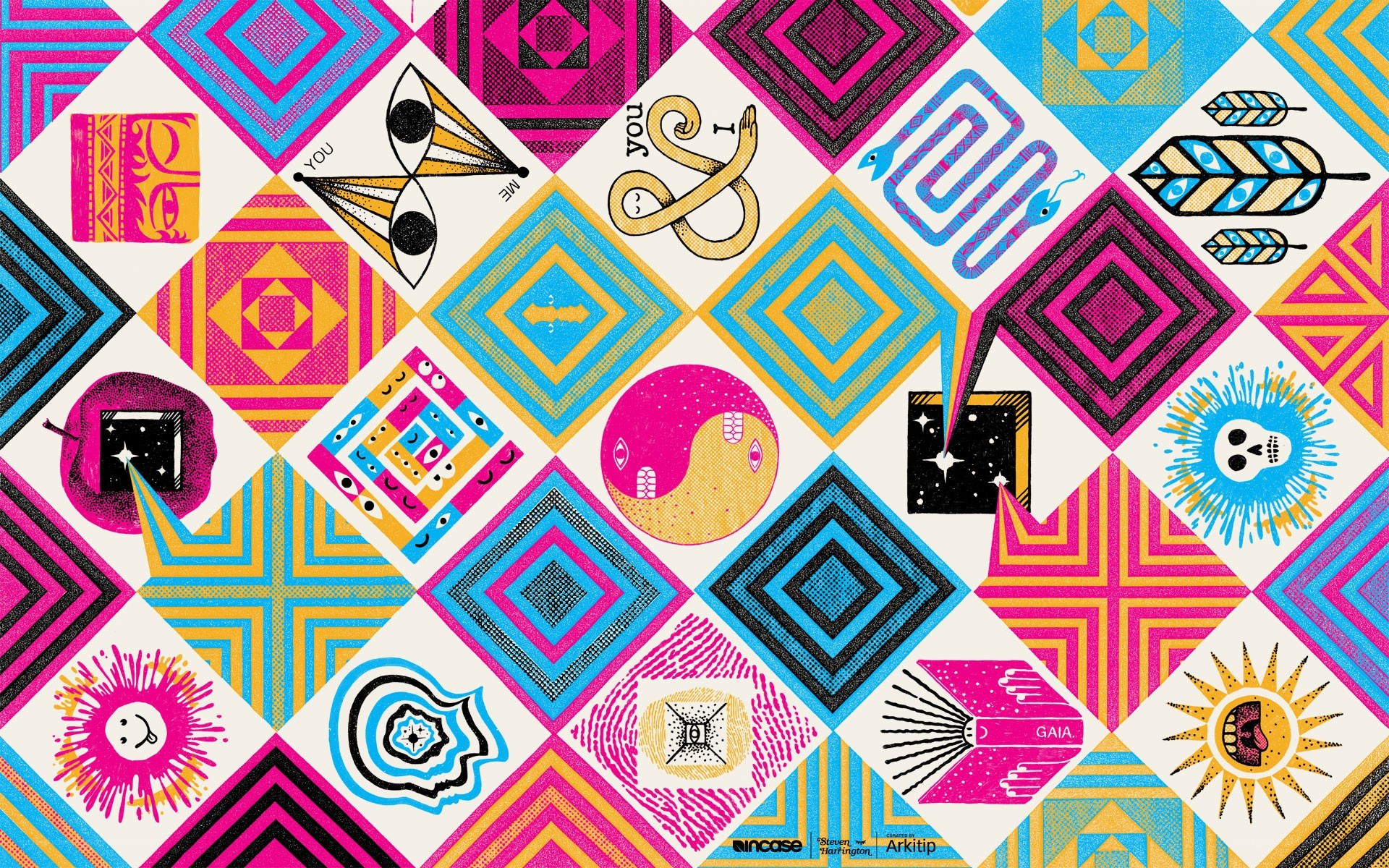 colorful geometric pattern art