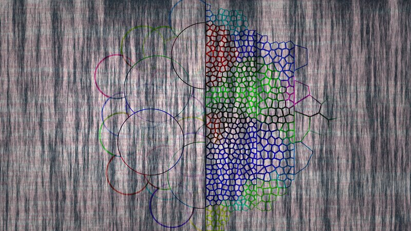 Colorful Geometric Pattern — Blue, Abstract