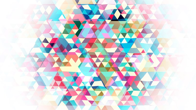 Colorful Geometric Pattern — Blue, Calm, Abstract, Triangles