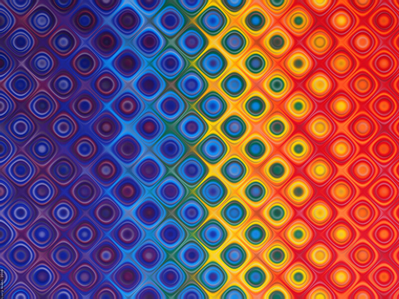 Colorful Geometric Pattern — Blue