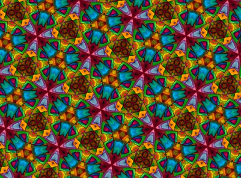 Colorful Geometric Pattern — Blue, Vibrant, Abstract, Stars