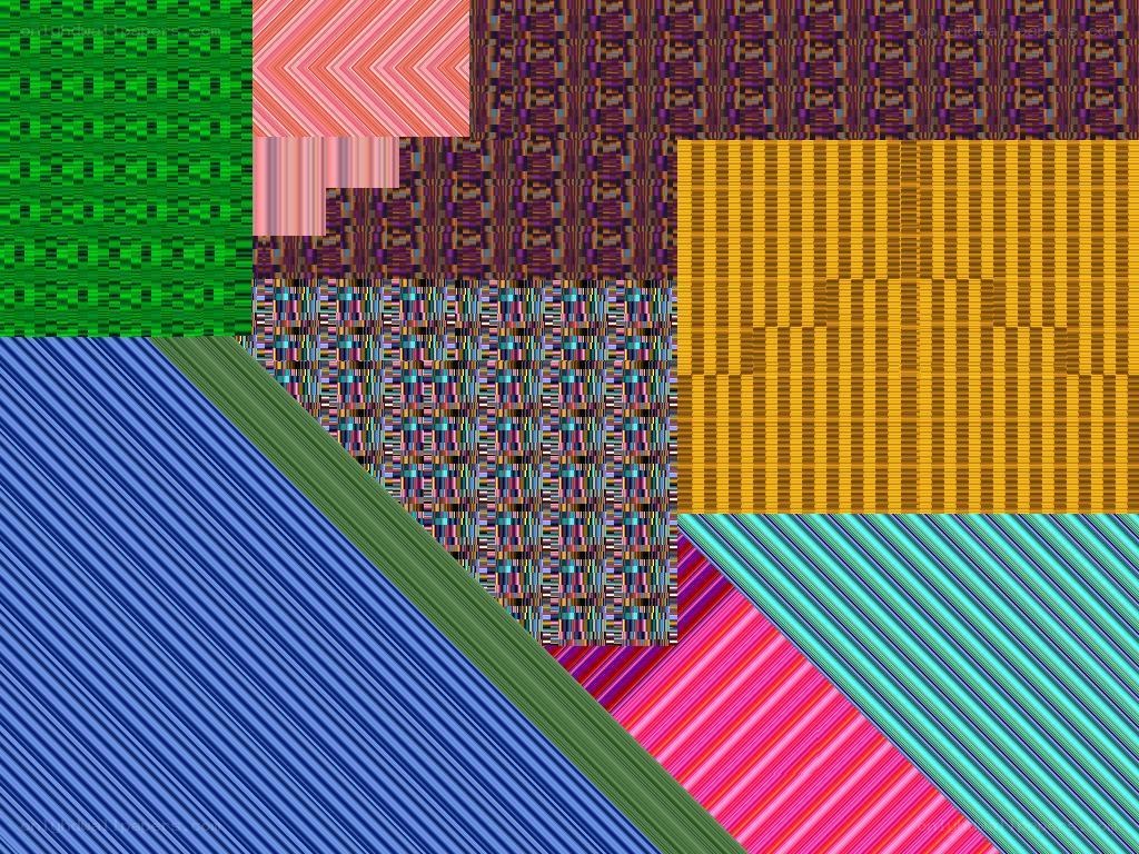 colorful geometric pattern collage