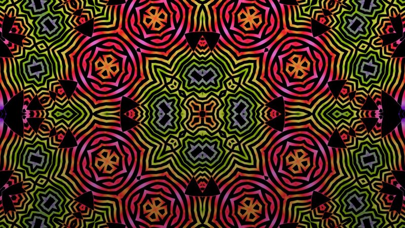 Colorful Geometric Pattern — Green, Hypnotic, Abstract, Triangles