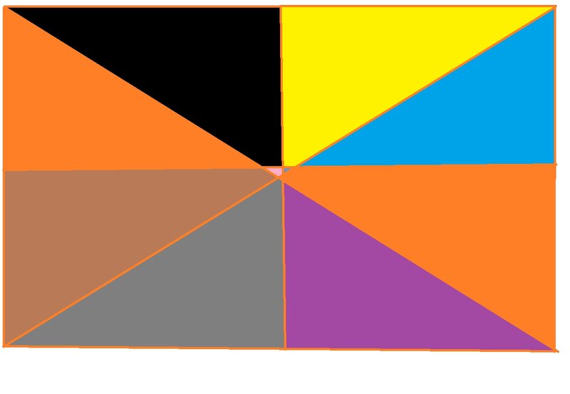 Colorful Geometric Pattern — Orange, Neutral