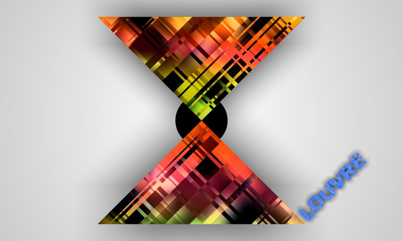 Colorful Geometric Pattern — Orange