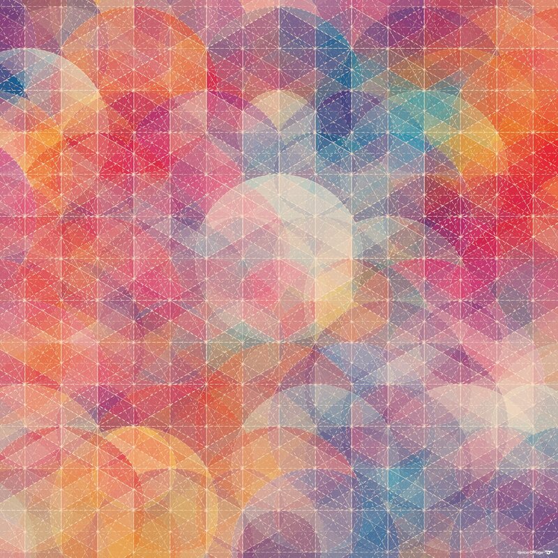 Colorful Geometric Pattern — Pink, Calm, Abstract, Grid