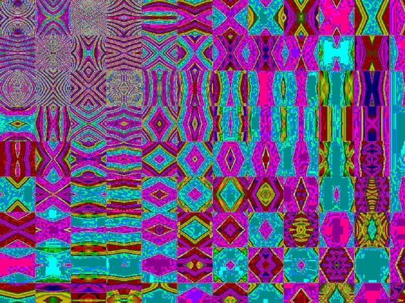 Colorful Geometric Pattern — Pink, Hypnotic, Abstract