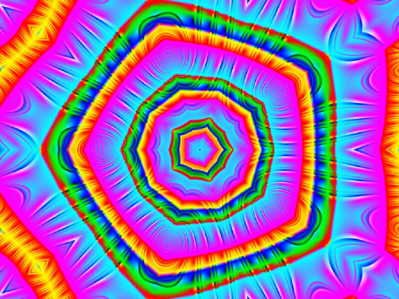 Colorful Geometric Pattern — Pink, Hypnotic