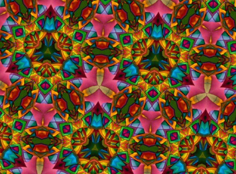 Colorful Geometric Pattern — Pink