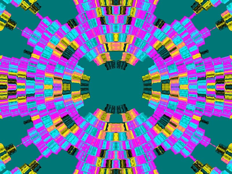 Colorful Geometric Pattern — Pink, Vibrant, Abstract, Circles