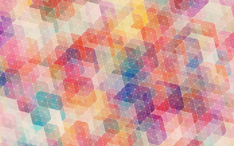 Colorful Geometric Pattern — Pink, Vibrant, Abstract, Triangles, Gradients