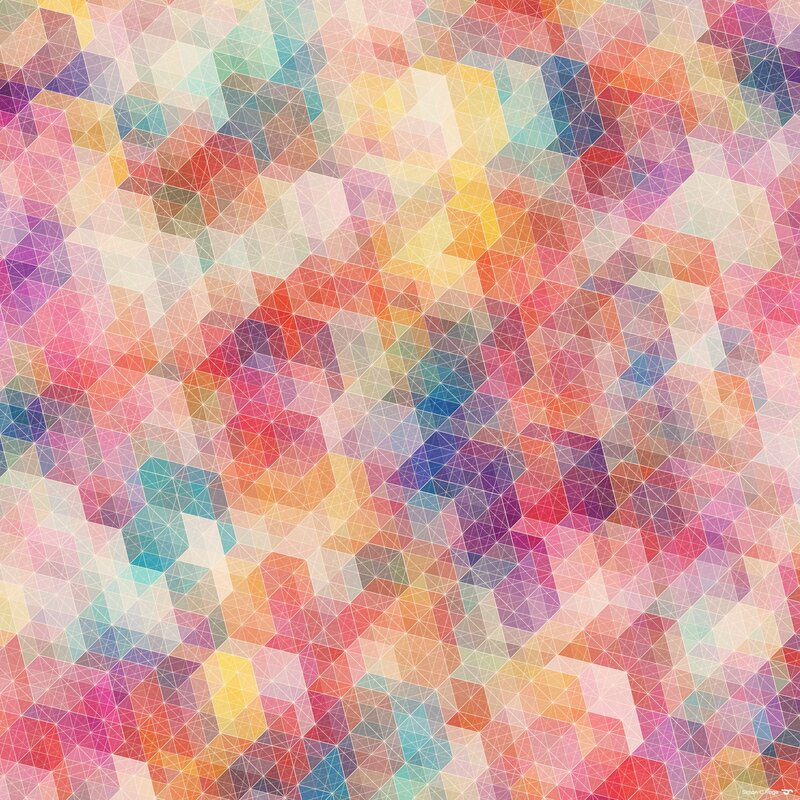Colorful Geometric Pattern — Pink, Vibrant, Abstract, Triangles