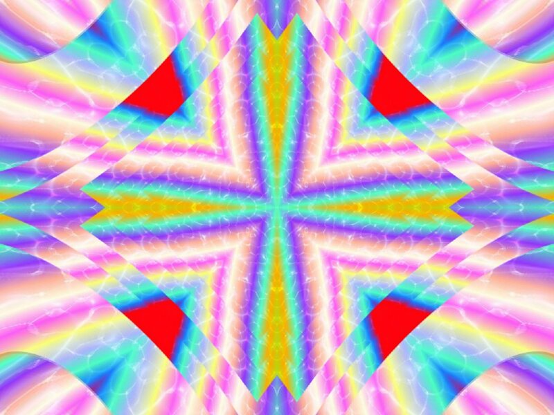 Colorful Geometric Pattern — Pink, Vibrant