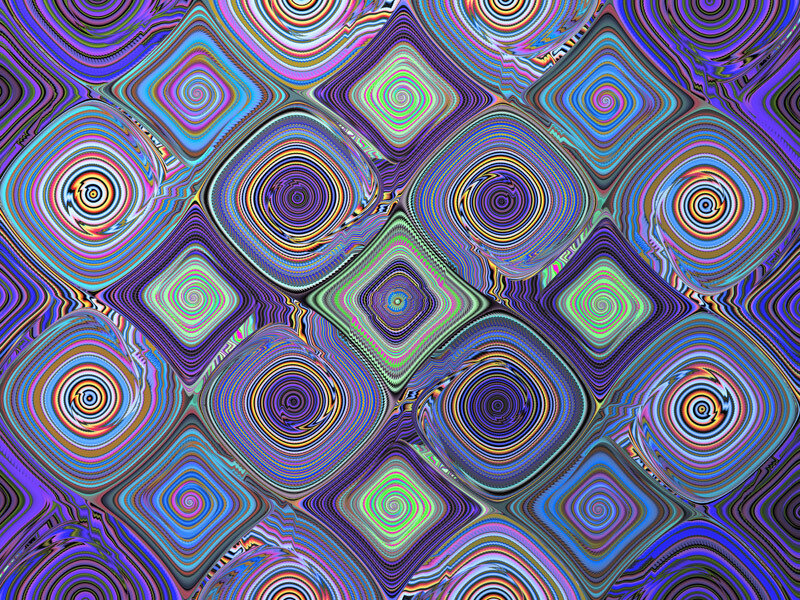 Colorful Geometric Pattern — Purple