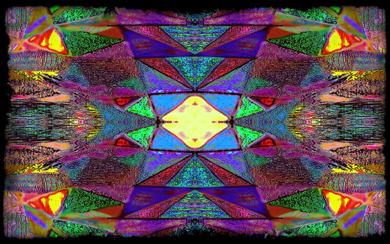 Colorful Geometric Pattern — Purple, Vibrant, Abstract