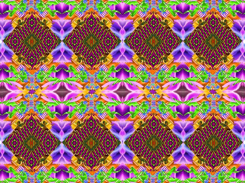Colorful Geometric Pattern — Purple, Vibrant, Digital Art