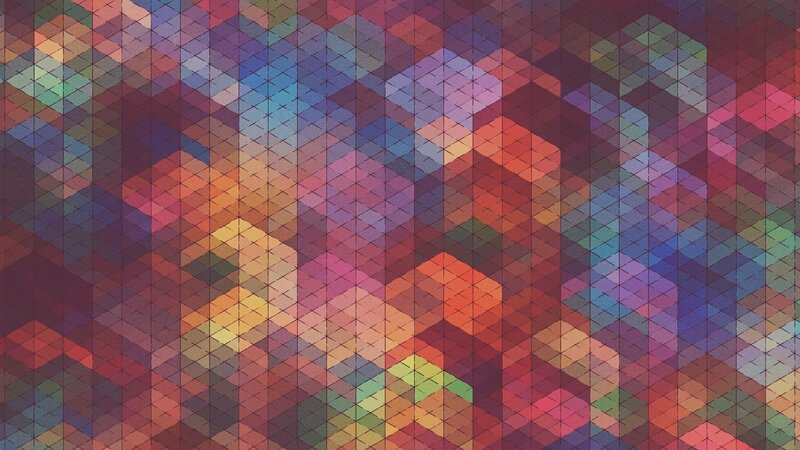 Colorful Geometric Pattern — Red, Calm, Abstract
