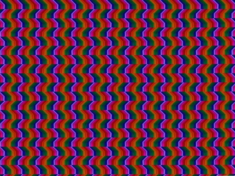 Colorful Geometric Pattern — Red, Hypnotic