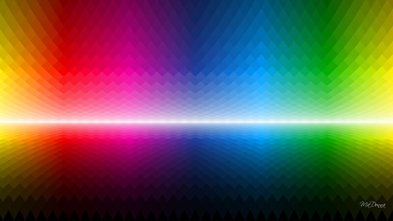 Colorful Geometric Pattern — Red, Vibrant, Abstract, Diamond Shapes