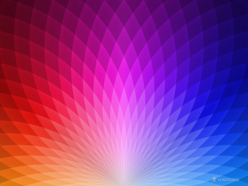 Colorful Geometric Pattern — Red, Vibrant, Abstract, Radiating Lines, Gradient