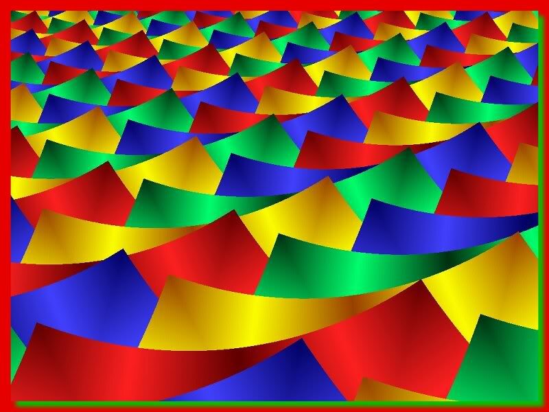 Colorful Geometric Pattern — Red, Vibrant
