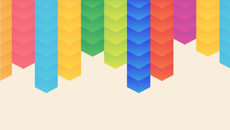 Colorful Geometric Pattern — Yellow, Playful