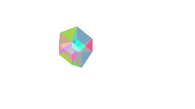 Colorful Geometric Shape — Green, Neutral