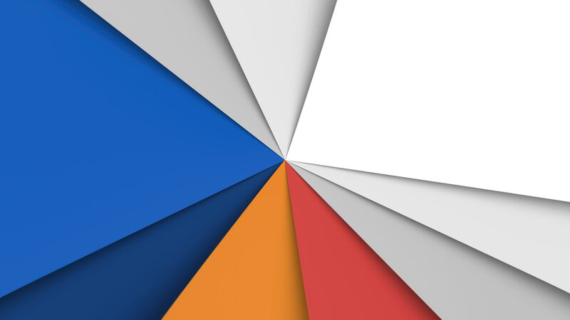 Colorful Geometric Shapes — Blue, Calm, Abstract, Triangles