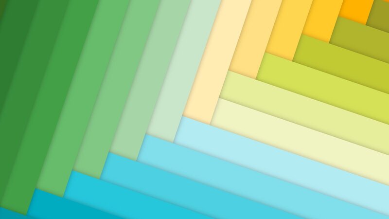 Colorful Geometric Shapes — Green, Calm