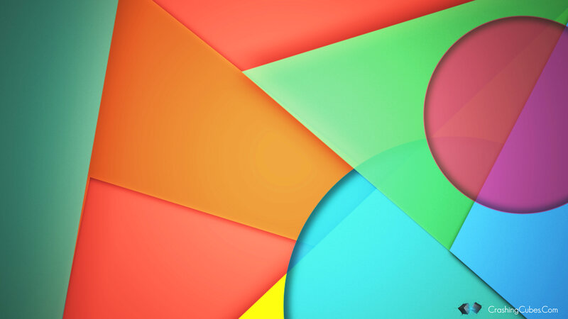 Colorful Geometric Shapes — Green, Vibrant, Abstract